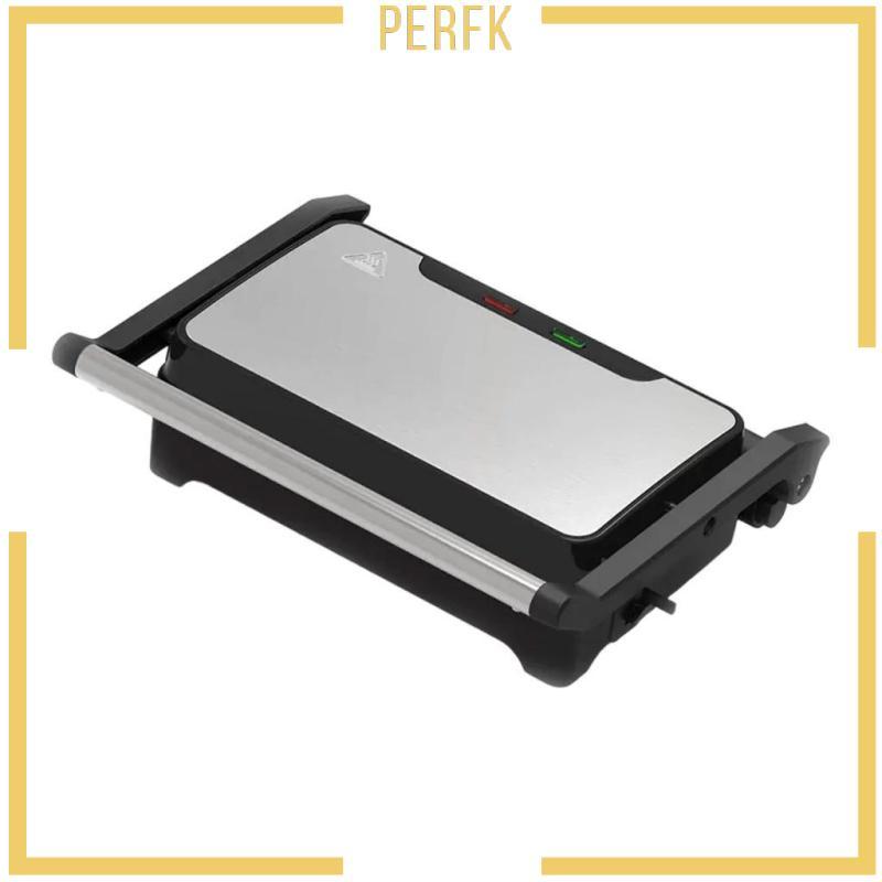 [Perfk] Electric Panini Press Sandwich Press 750W Compact ทําความสะอาดง่าย Panini Maker เครื่องทําอา
