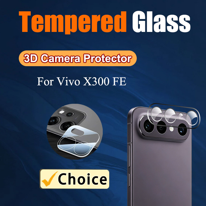 1-2 ชิ้น 3D HD เลนส์กล้อง Vivo X300 FE 3D เลนส์กระจกสําหรับ Vivo X300 FE Ultra Pro 300s X200 FE 3D ก