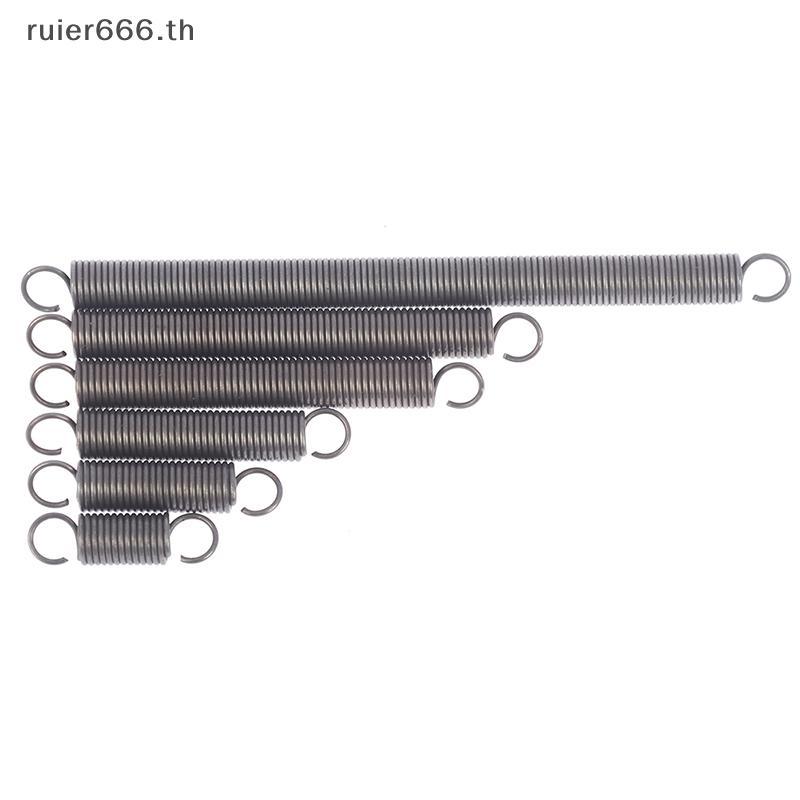 # ruiier # 1 ชิ้น Extension สปริงแรงดึง ตะขอเหล็ก สปริงขยาย ลวด Dia 1.0 มม.