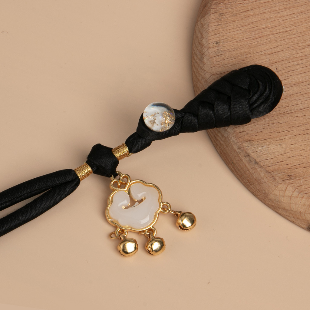 Cheongsam หัวเข็มขัดทอมือไขลาน Pipa ยาว-tailed Braid รูปที่ 7