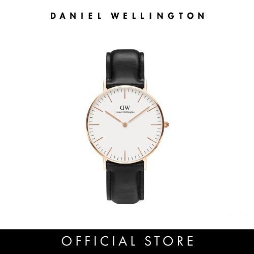 Daniel Wellington นาฬิกาข้อมือ Classic Sheffield RG White 36มม สีดำ