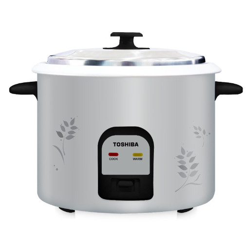 GlobalHouse TOSHIBA หม้อหุงข้าวฝาเปิด 2.8 ลิตร RC-T28CE สีเทา สินค้าของแท้คุณภาพดี