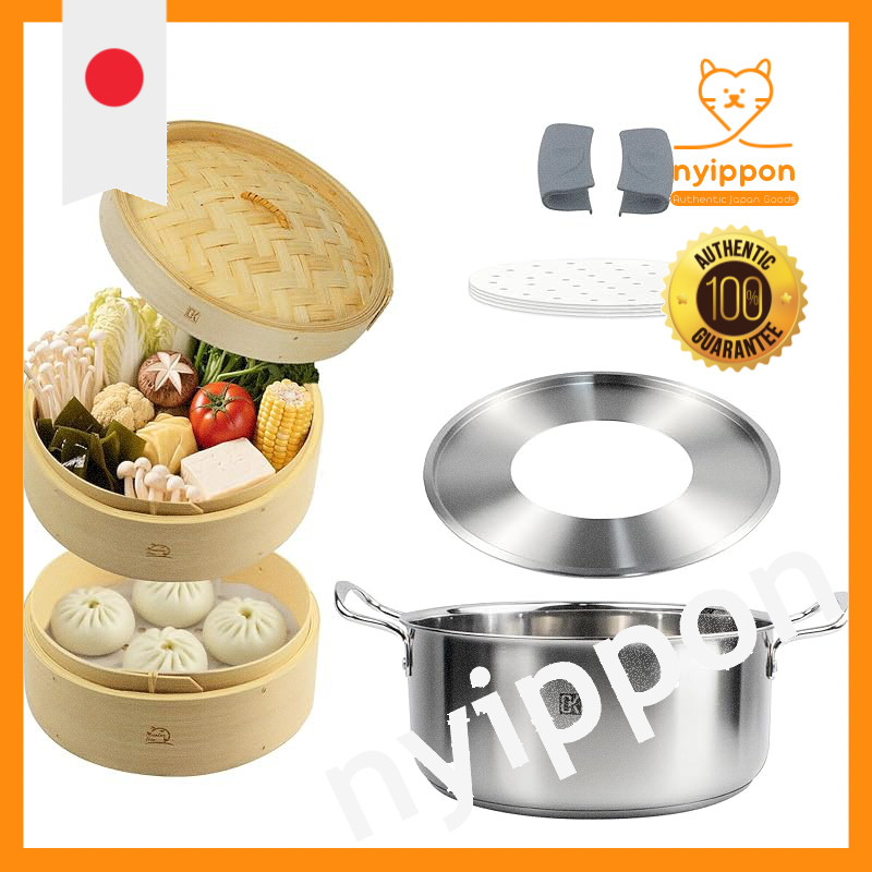 Steamer Paper Sheets for Bamboo Steamers - 100 Disposable Round Cooking Sheets (Various Sizes)