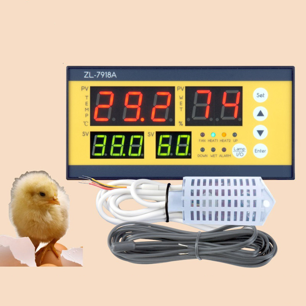 SWTDRM HotZL-7918A สําหรับตัวควบคุมตู้ฟักไข่มัลติฟังก์ชั่นควบคุมอุณหภูมิความชื้น