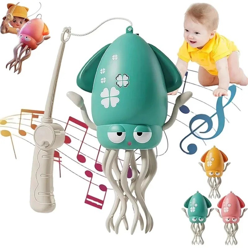 ของเล่นบีบอัด Demonic Dance Octopus ของเล่นตกปลาของขวัญวันเกิดเด็ก