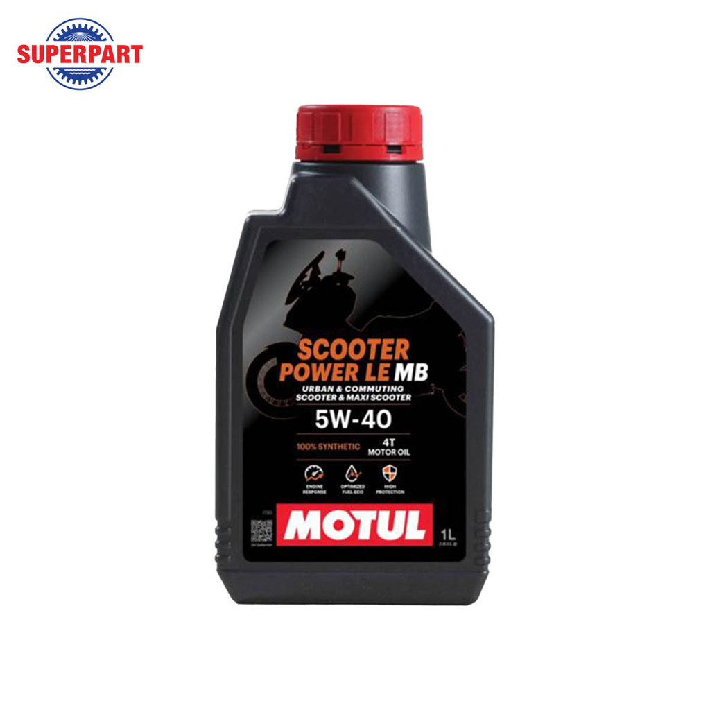 น้ำมันเครื่องมอเตอร์ไซค์ MOTUL-SCOOTER POWER LE(5W40)1L  (113412)