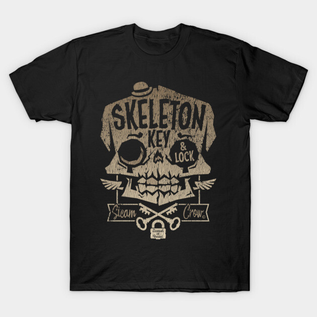 เสื้อยืด Vintage Skeleton Key & Lock Service T-Shirt แท้ Cotton 100% แห้งเร็ว oversize y2k S-5XL