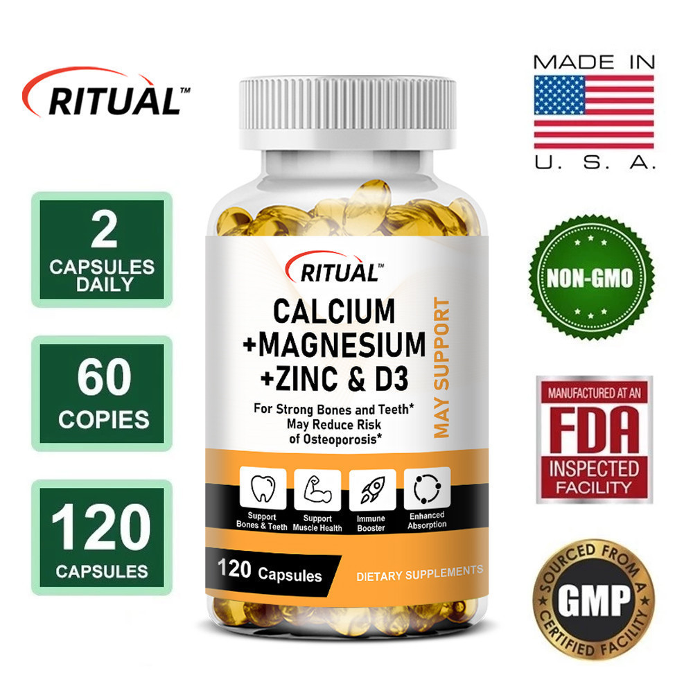 Ritual Calcium + Magnesium + Zinc & Vitamin D3 Capsules: Calcium + Magnesium + Zinc + Vitamin D3 สํา