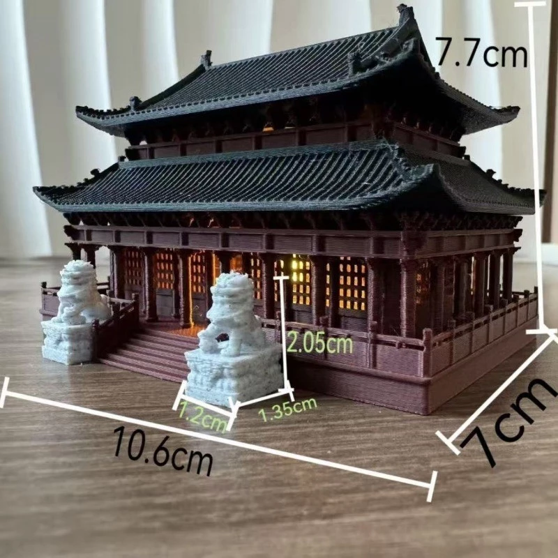 โมเดลพระราชวัง สถาปัตยกรรมจีน ตกแต่งตู้ปลา thumbnail 4