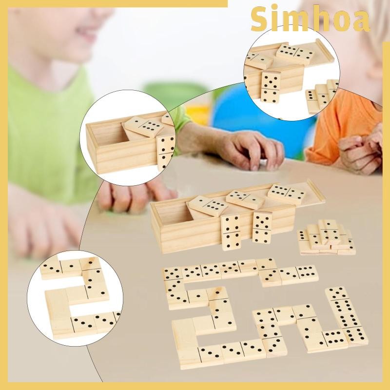 [SIMHOA] Dominos Set Chain Reaction พร้อมเกมปริศนาบล็อกสําหรับผู้ใหญ่ปาร์ตี้เด็ก