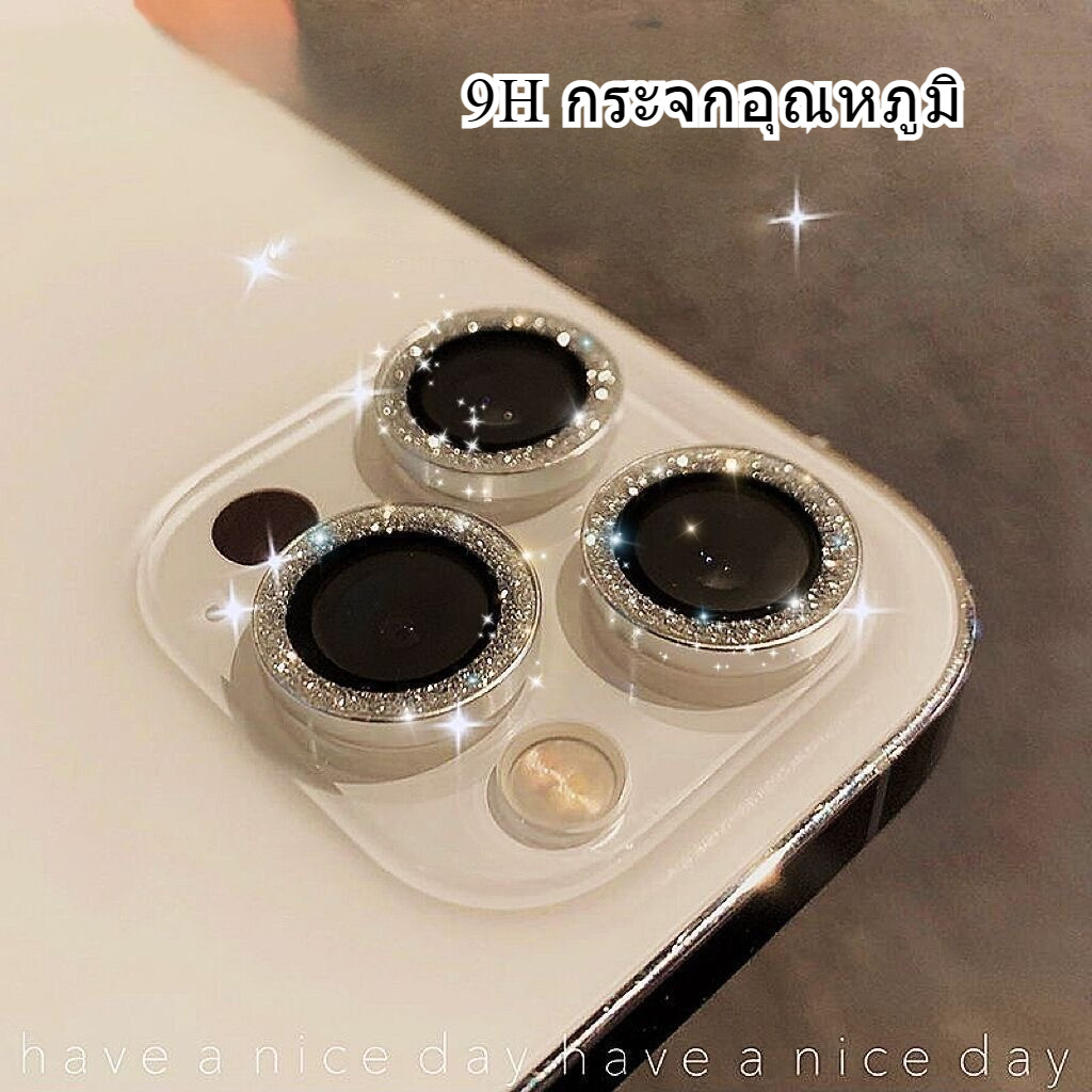 ฟิล์มกล้อง สำหรับ iPhone 17 13 11 16 15 12 14 Pro Max 12 13 Mini 17Air 9H กระจกอุณหภูมิ กันรอยเลนส์กล้อง