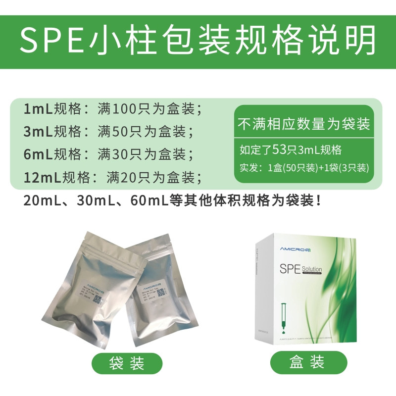 คอลัมน์ SPE Anhydrous Sodium Sulfate คอลัมน์แห้ง Anhydrous Sodium Sulfate (Na2SO4) คอลัมน์สกัดเฟสเดี