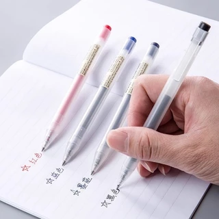 Muji-Smooth และ Quick Dry Good Write 0.5/0.38mm-Black สีน้ำเงินเข้มสีน้ำเงินเข้มสีแดงเข้ม