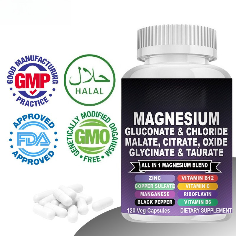 Magnesium Supplement รองรับสุขภาพของกล้ามเนื้อและกระดูก อาจส่งเสริมความสงบและการนอนหลับ