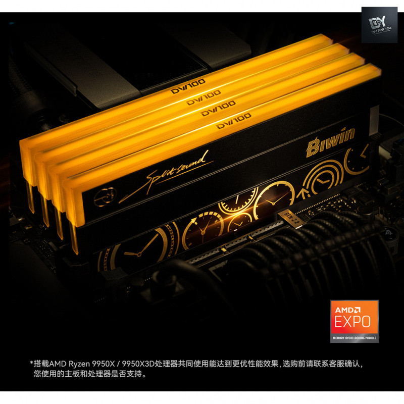DIY FOR YOU ram ddr5 แรม ddr5 192GB (48GB * 4) memory Strip ชุด 6000/c28 DDR5 Desktop OC LAB