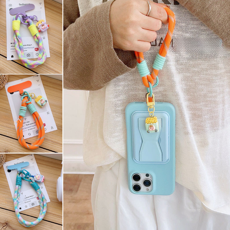 เชือกห้อยเคสโทรศัพท์สร้างสรรค์ทอสั้น, กระเป๋ากล้อง, กุญแจถ้วยน้ํา, สายรัดข้อมือป้องกันหายไปกลางแจ้ง