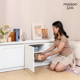 SB Design Square ตู้วางทีวี ขนาด 150 ซม. รุ่น Solla สีขาว (150x40x55 ซม.) แบรนด์ MAISON&CO.