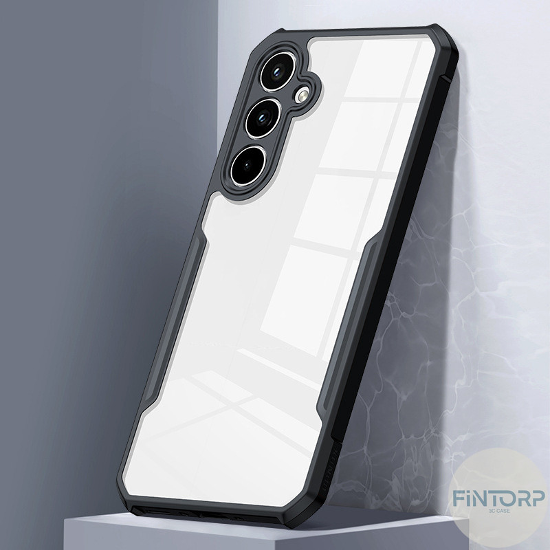 อะคริลิคเคส For Samsung A07 A17 A56 A16 A05S A06 A15 A26 A35 A36 A54 A55 5G เคสป้องกันเลนส์ใสกันตกป้องกันการตกขอบซิลิโคน