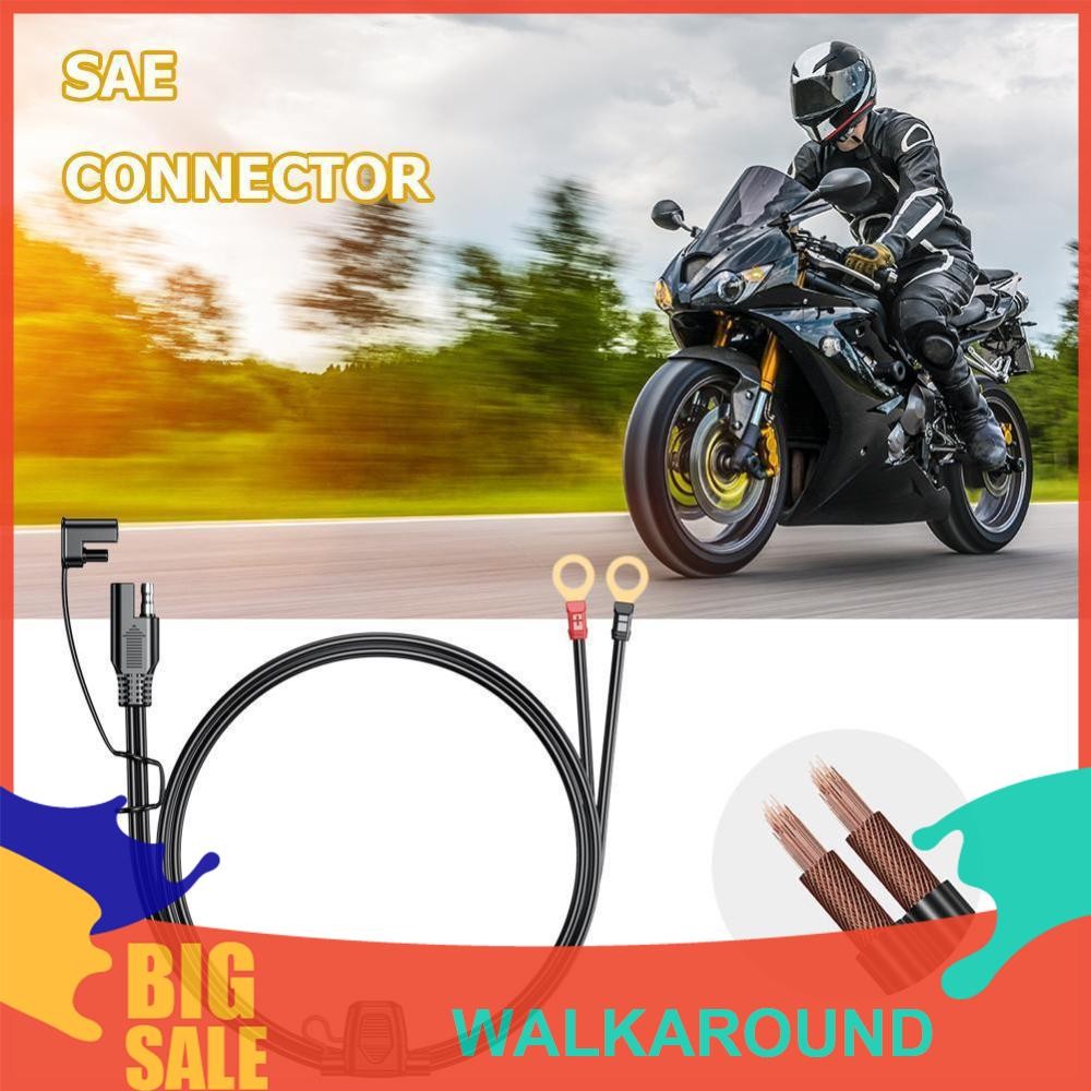 12-24V Ring Terminal Cable Connector 2FT 6FT 18AWG O Connector เครื่องชาร์จแบตเตอรี่สายไฟกันน้ํา Moi