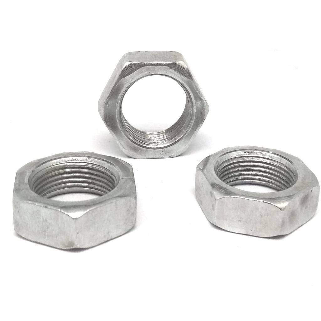 10 ชิ้น M16x1.0 มิลลิเมตร Pitch Hex Nuts,เหล็กคาร์บอน,ชุบสังกะสีด้ายละเอียด Hex Nut (M16x1.0 มม.) TP