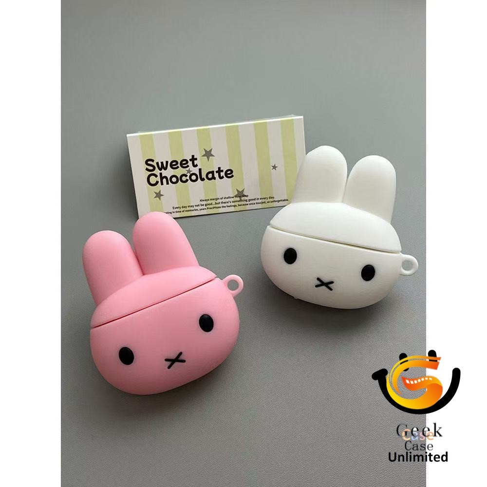 Geek สําหรับ HOCO EW84 EW74 เคสหูฟังสร้างสรรค์กระต่าย Miffy น่ารัก
