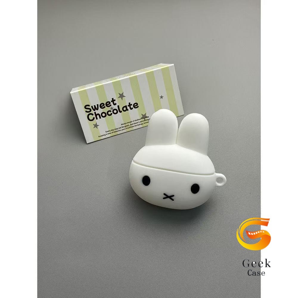 Geek สําหรับ QPLUS Stereo BT24 เคส Case เคสหูฟังสร้างสรรค์กระต่าย Miffy น่ารัก