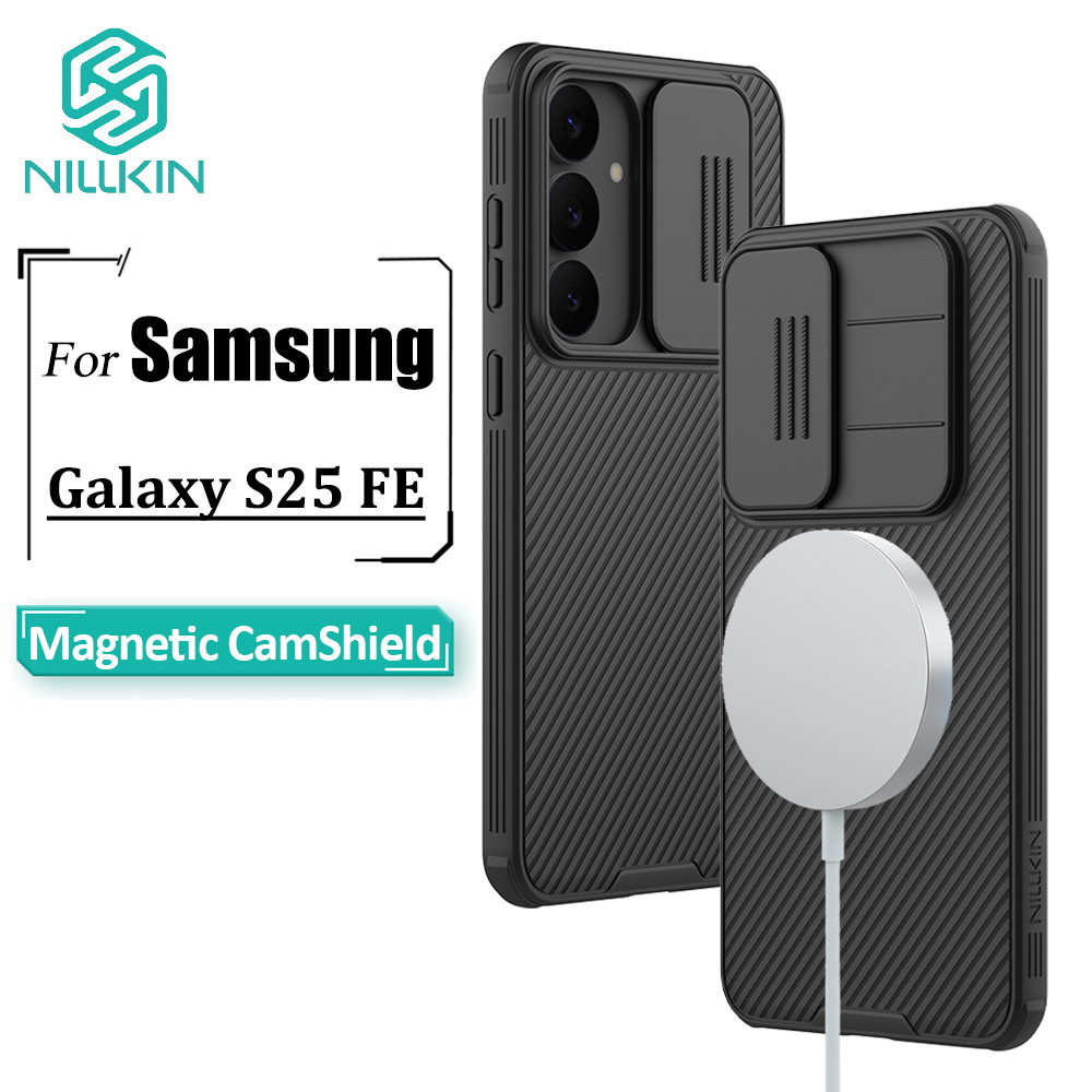 เคส Nillkin Magnetic CamShield Pro สําหรับ Samsung Galaxy S25 FE กล้อง Slider ป้องกันกันกระแทกฝาหลัง