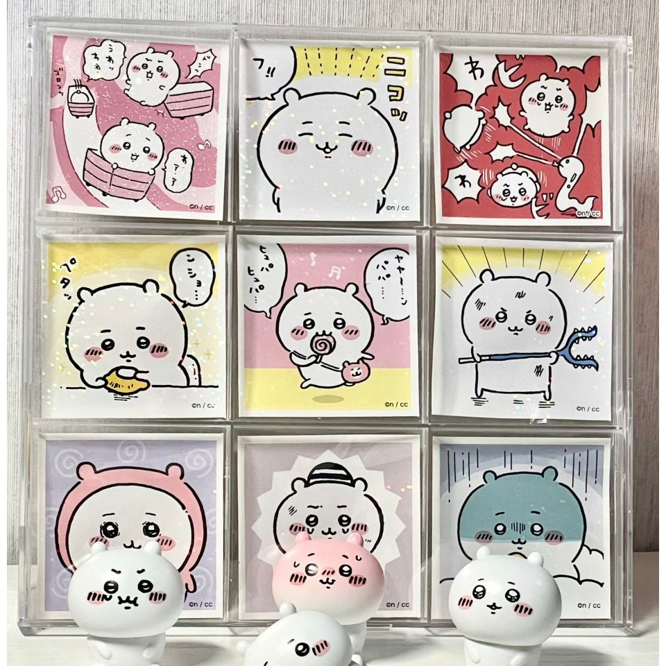 Hundred Yuan Store Four-Grid Storage Box 75mm Bar Display Box Anime Badge Photocard Storage Rack Mus