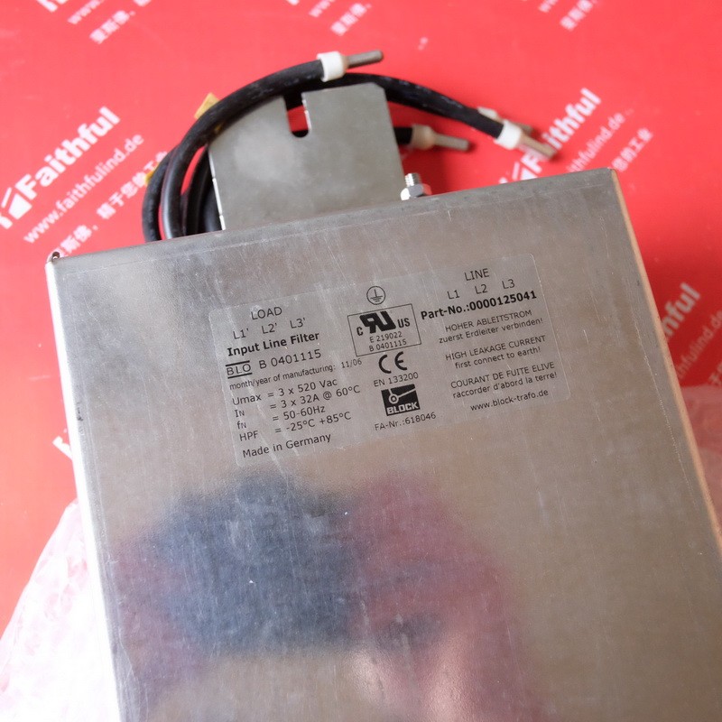 KUKA 00-125-041 Coca Brand New Robot Filter BLOCK B0401115