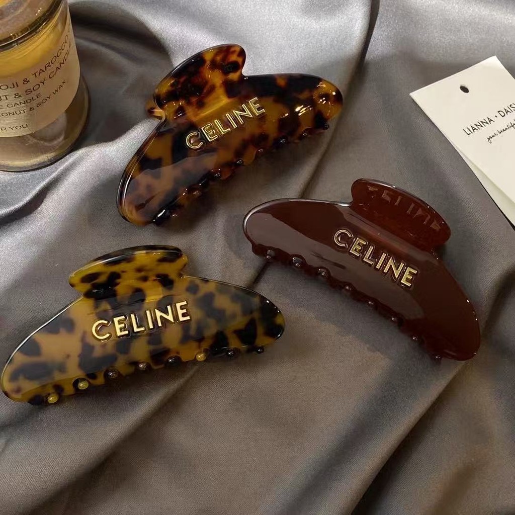 Retro Tortoiseshell Acetate Shark Clip กิ๊บติดผมหญิง