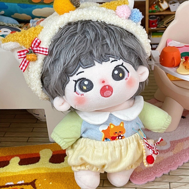 Liu Yaowen ผ้าฝ้าย 20 ซม.ตุ๊กตา Times Youth League Liu Kiss Wen ตุ๊กตาเด็กน่ารัก Ragdoll ที่มีใบรับร