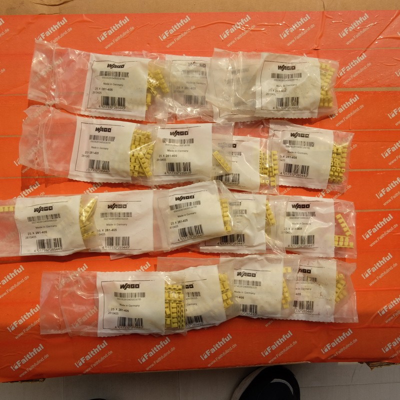 WAGO 281-405 WAGO ป้ายเตือนแรงดันสูง