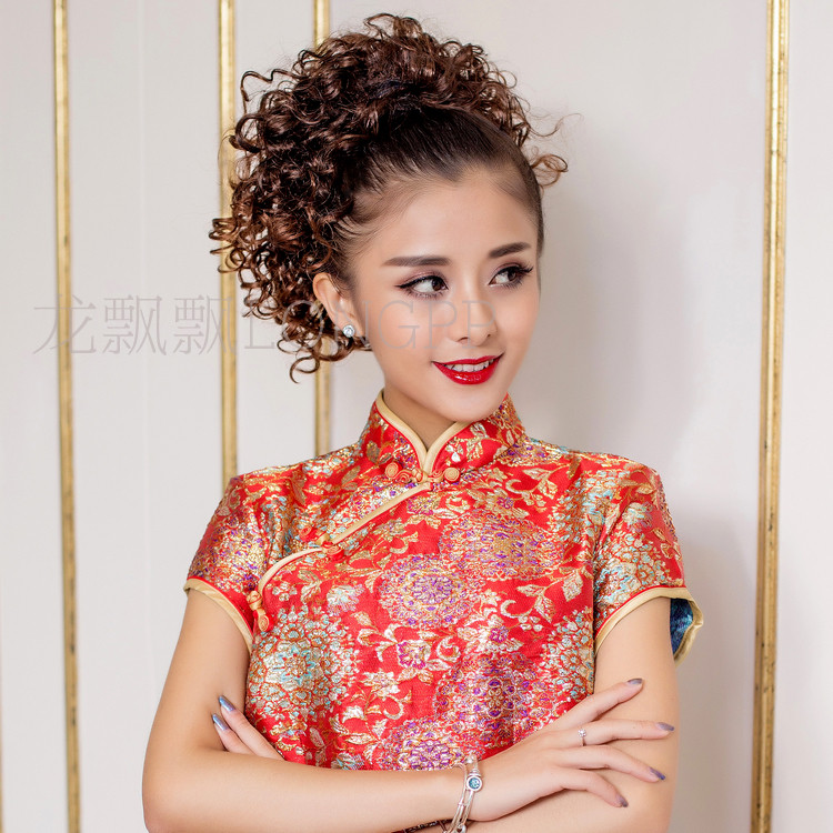 Noble ขายร้อน Paris ไฟฟ้า Perm สกรูวิกผมหยิกผมหางม้าด้านหลังหัวเปลี่ยนผมสีขาว Influencer Braid WP168