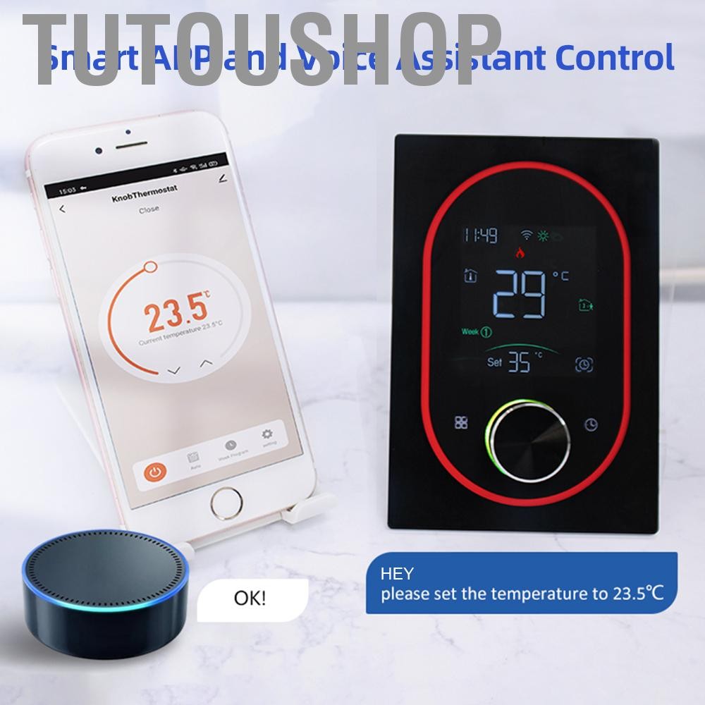 Tutoushop Tutoushop-th Topincn Smart Thermostat 16A Electric Heating LCD Display Week Week การควบคุม