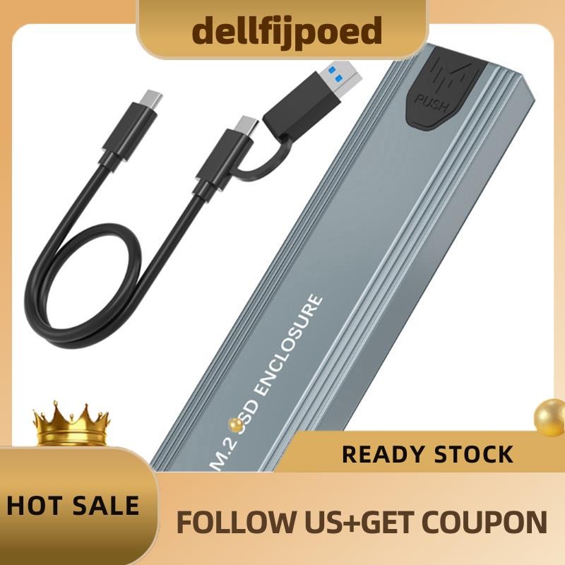 เคส SSD M.2 NVMe SSD M.2 NVMe SSD M.2 ถึง USB Type C SSD อะแดปเตอร์ 10Gbps USB 3.1 เคสภายนอกรองรับ M