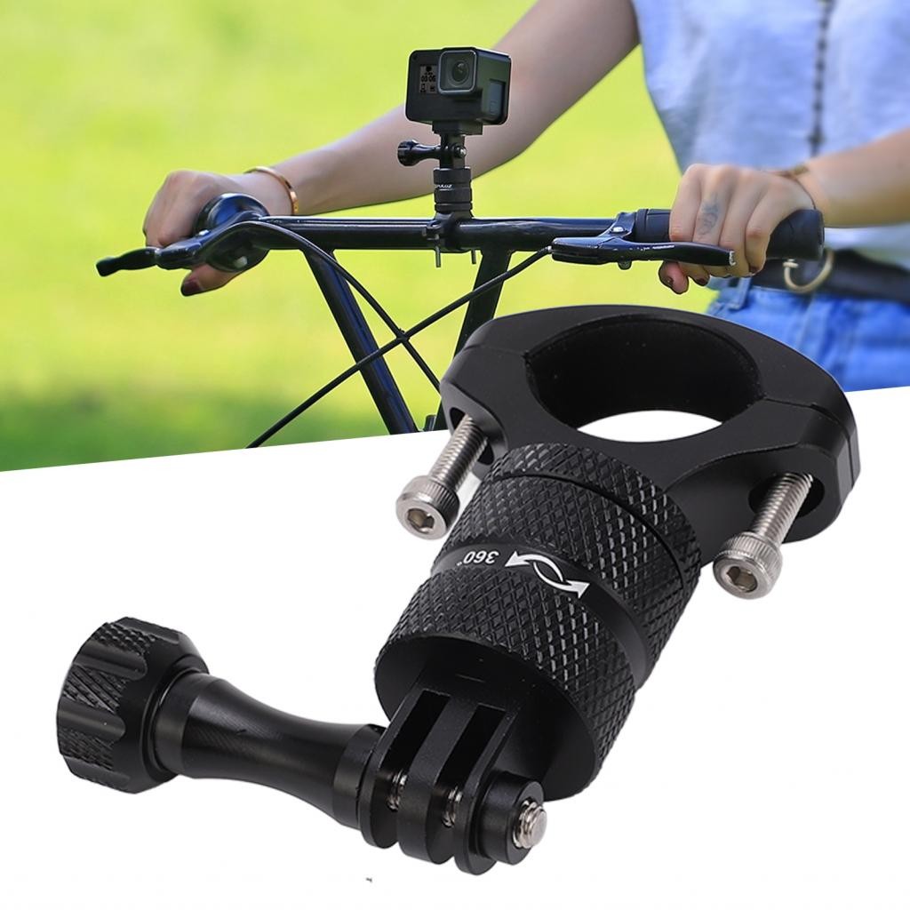 Ropa888-ph AKLOSIPY 360 น้ําหนักเบาHandlebar Mount Bracket สําหรับกล้องแอ็คชั่นจักรยานกล้องอะแดปเตอร