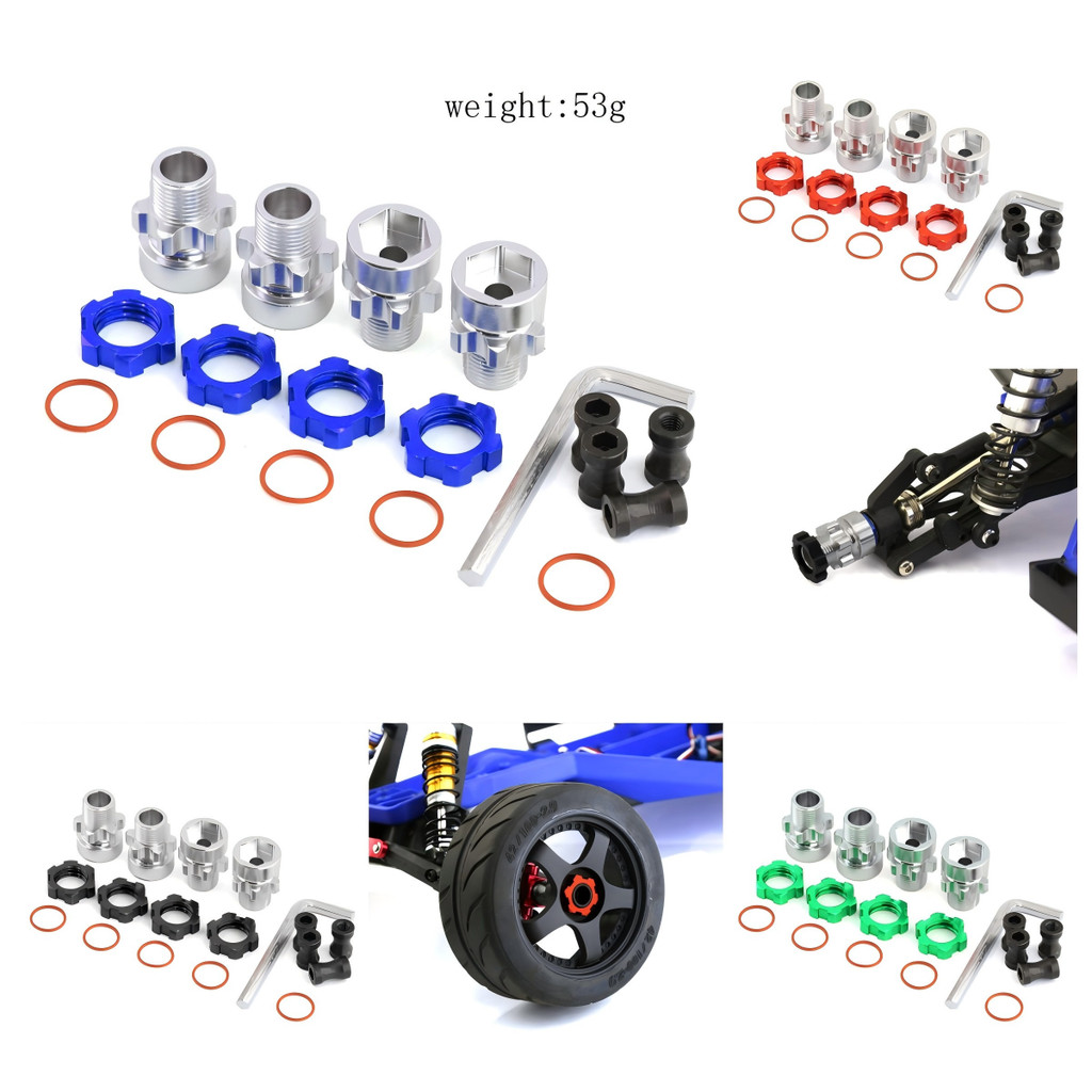 ​อะแดปเตอร์ล้อ Traxxas 12 มม. ถึง 17 มม. Hex Hub - เข้ากันได้กับ Slash 2WD/4WD