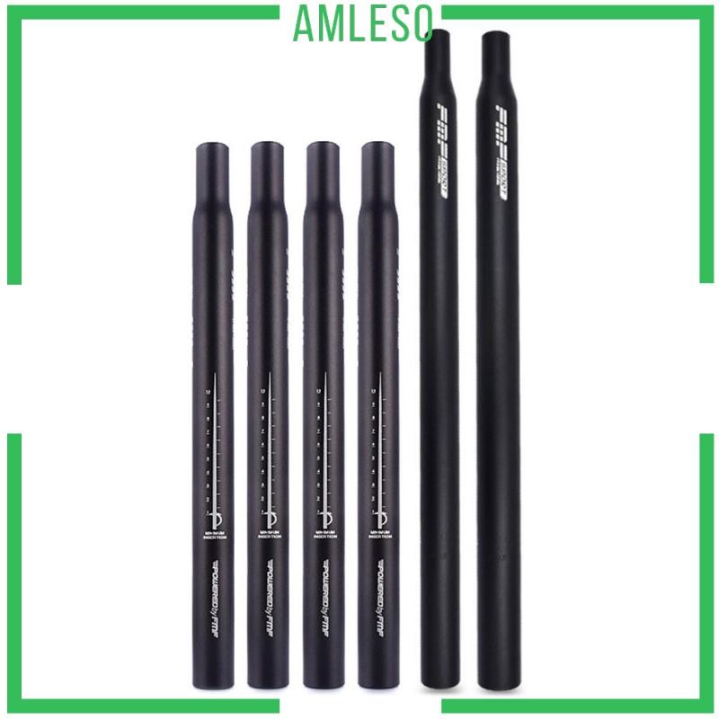 [Amleso] Aluminium Alloy Bike Post Black สําหรับ Fix Gear Bike & Safe Line Mark 31.8x530