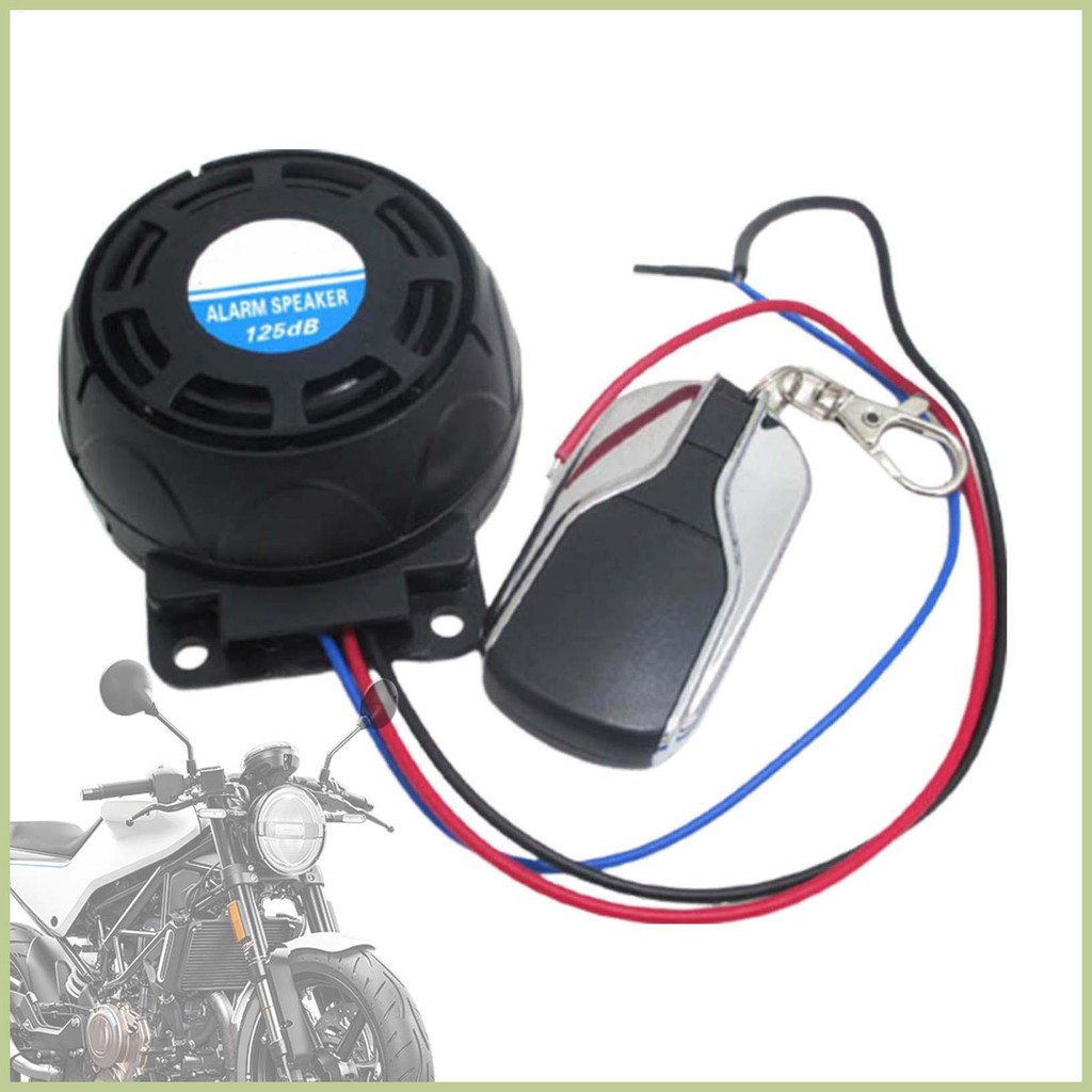 รถจักรยานยนต์ Remote Alarm Anti-Theft กันน้ํารถจักรยานยนต์รีโมทคอนโทรล Warner Loud Alarm สําหรับ Ele