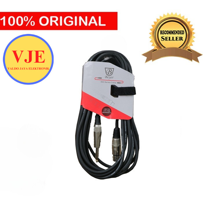 Beyer XLR หญิง Mono ถึง TS โมโน 6.5 มม.สายแจ็คไมโครโฟน Beyer ISO200LU6 เดิม