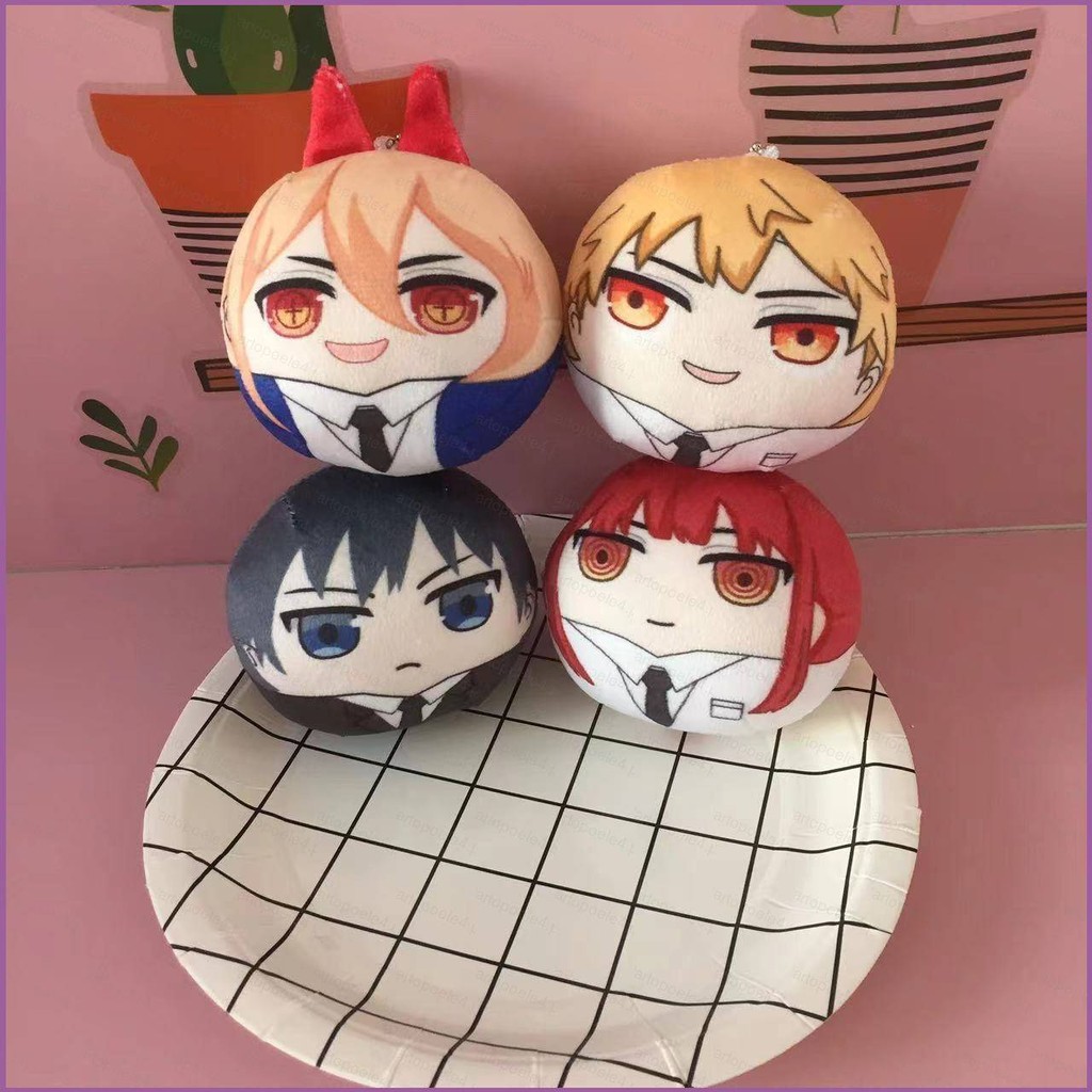 Chainsaw Man ตุ๊กตาตุ๊กตาพวงกุญแจ Makima Mitaka Asa Kwangshi Denji Power ตุ๊กตาของเล่นกระเป๋าจี้ของข