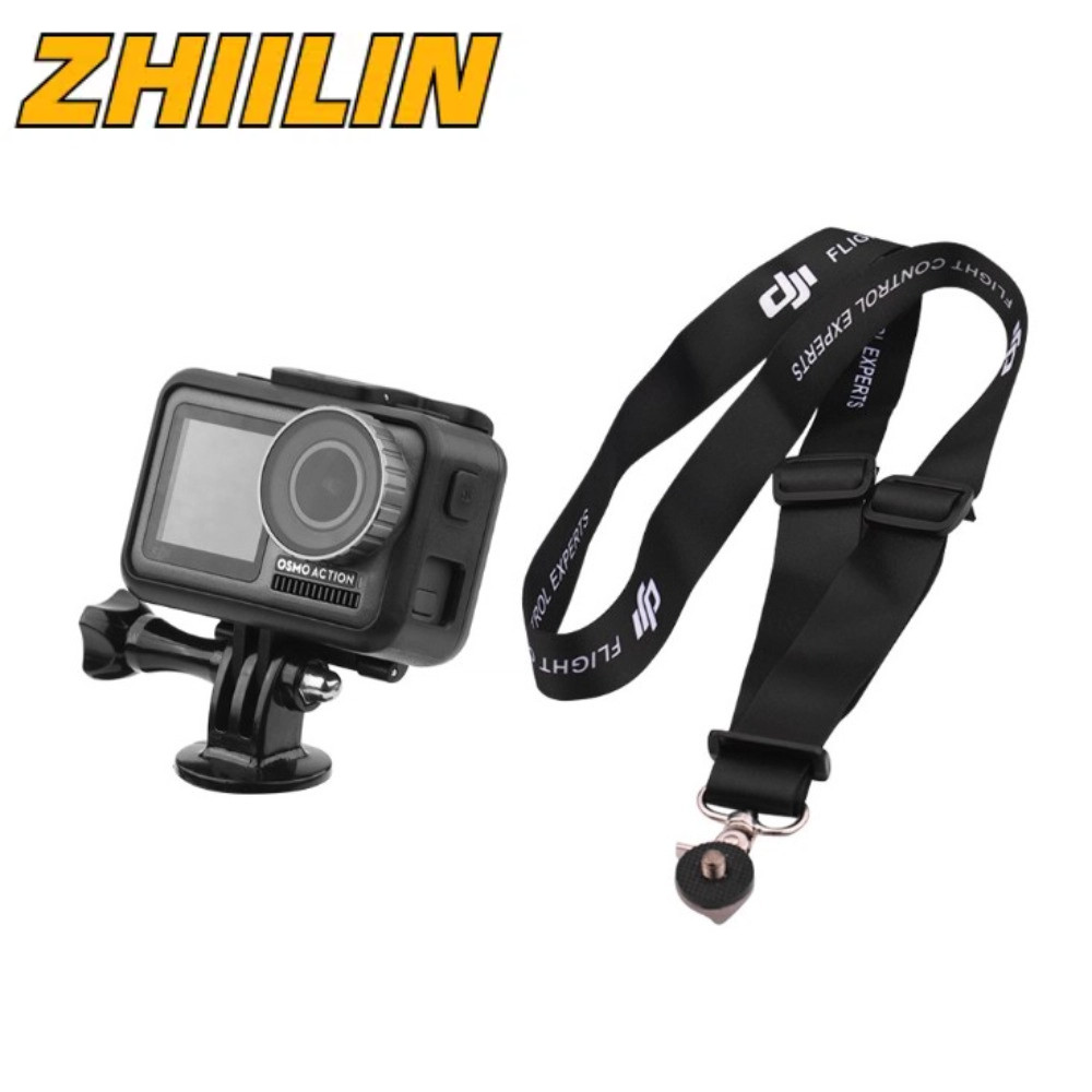 ปรับเชือกเส้นเล็กสลิงเข็มขัดสายคล้องคอสําหรับ Insta360 X4/X3/ONE X2/DJI Osmo กระเป๋า 3/2/action 5 Pr