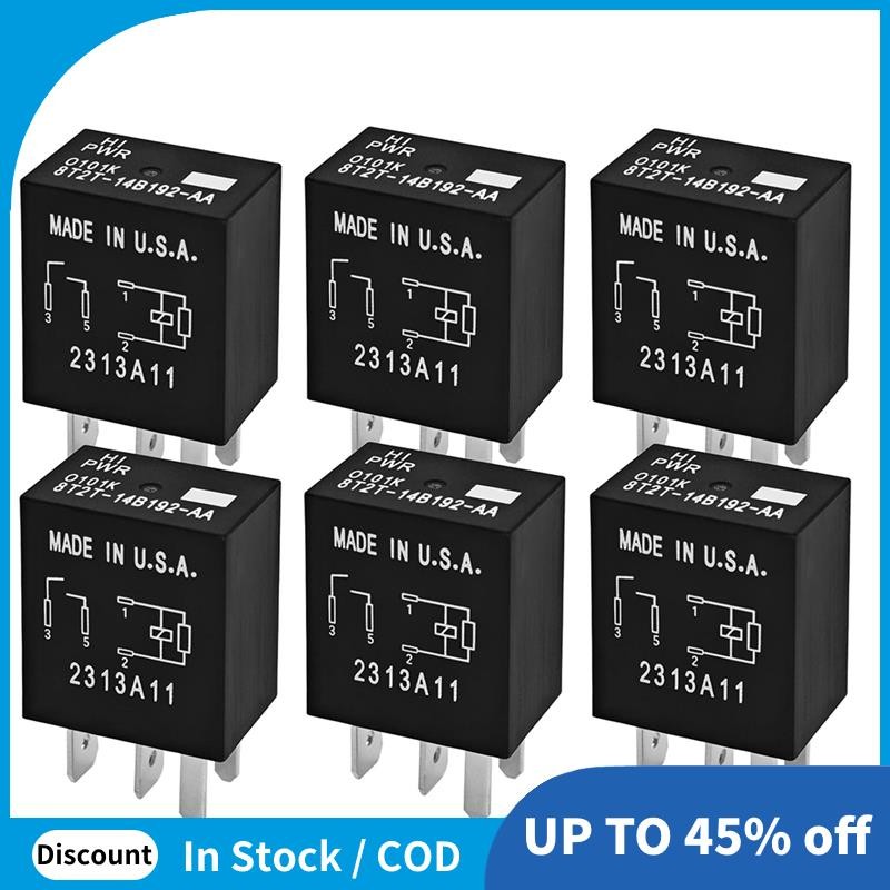 สําหรับเลือก, รถ Explorer 6 แพ็ค 8T2T-14B192-AA 12VDC 30A 4-Pin SPST รีเลย์ยานยนต์ Fix ปั๊ม