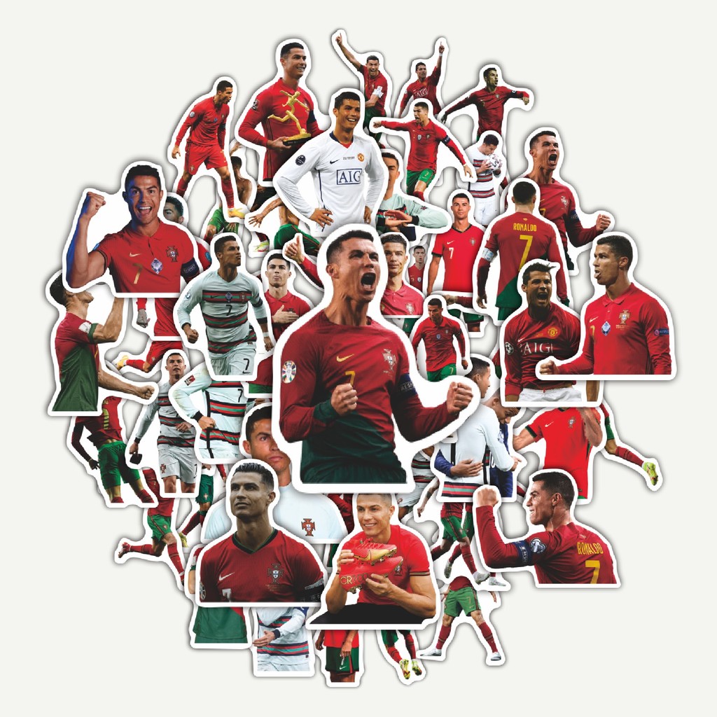 สติ๊กเกอร์แพ็ค CR7 สติ๊กเกอร์ Portugal V4 | สติ๊กเกอร์ TUMBLR | สติ๊กเกอร์แล็ปท็อปสําหรับกระเป๋าเดิน