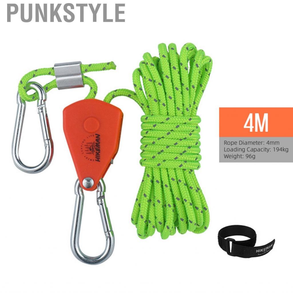 Punkstyle 4meters/5meters Tent Rope Clip Haym