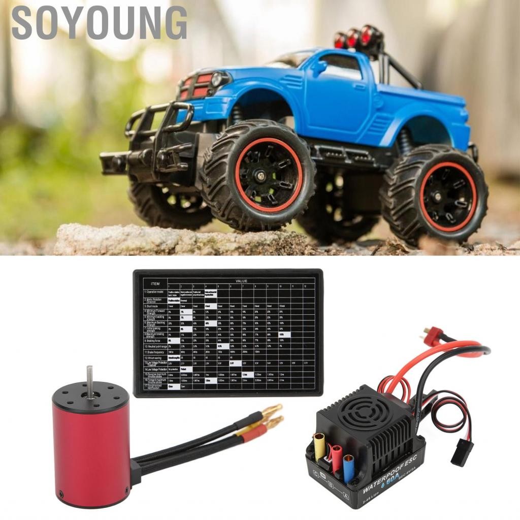 Soyoung 3650 4300KV MOTOR 60A ESC PROGRAMER