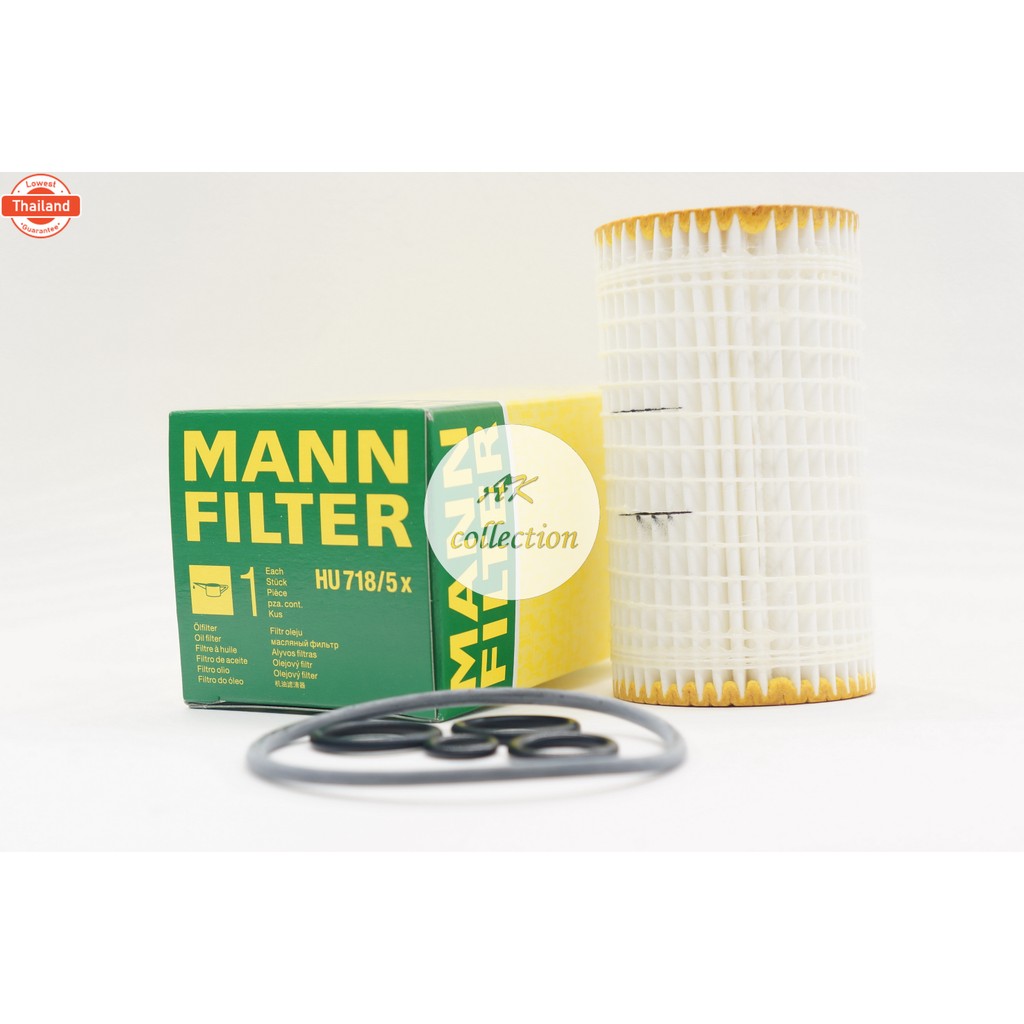 BENZ กรองน้ำมันเครื่อง ไส้กรองน้ำมันเครื่อง MANN FILTER Engine Oil filter HU718/5X เครื่อง M112 M113