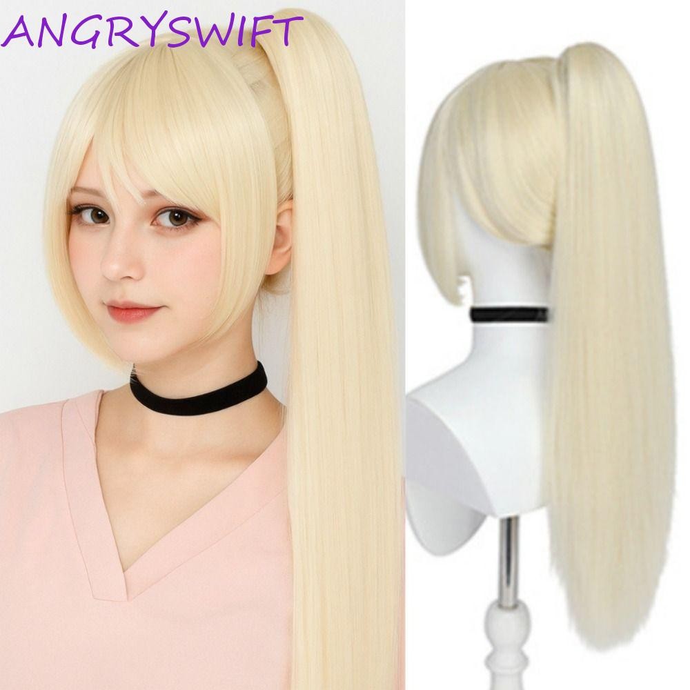 วิกผมแองกรีบIRD ทรงหางม้าแบบอนิเมะ สำหรับคอสเพลย์และสวมใส่ง่าย