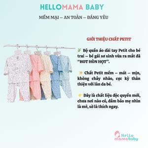 VTKIDS ชุดเสื้อผ้า - LONG SLEEVES - BEAR PATTERN ผ้าเย็นสบายดูดซับเหงื่อ)-VTKIDS31