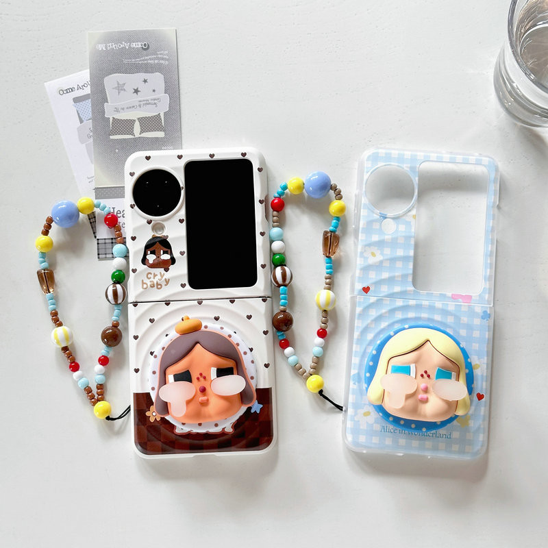 Oppo Find N3 Flip အတွက် ပေါင်းချုပ်/ဖိုလ်ဒ် စတိုင် TPU Hard Case Boyang Design Magnetic Bracket Bracelet